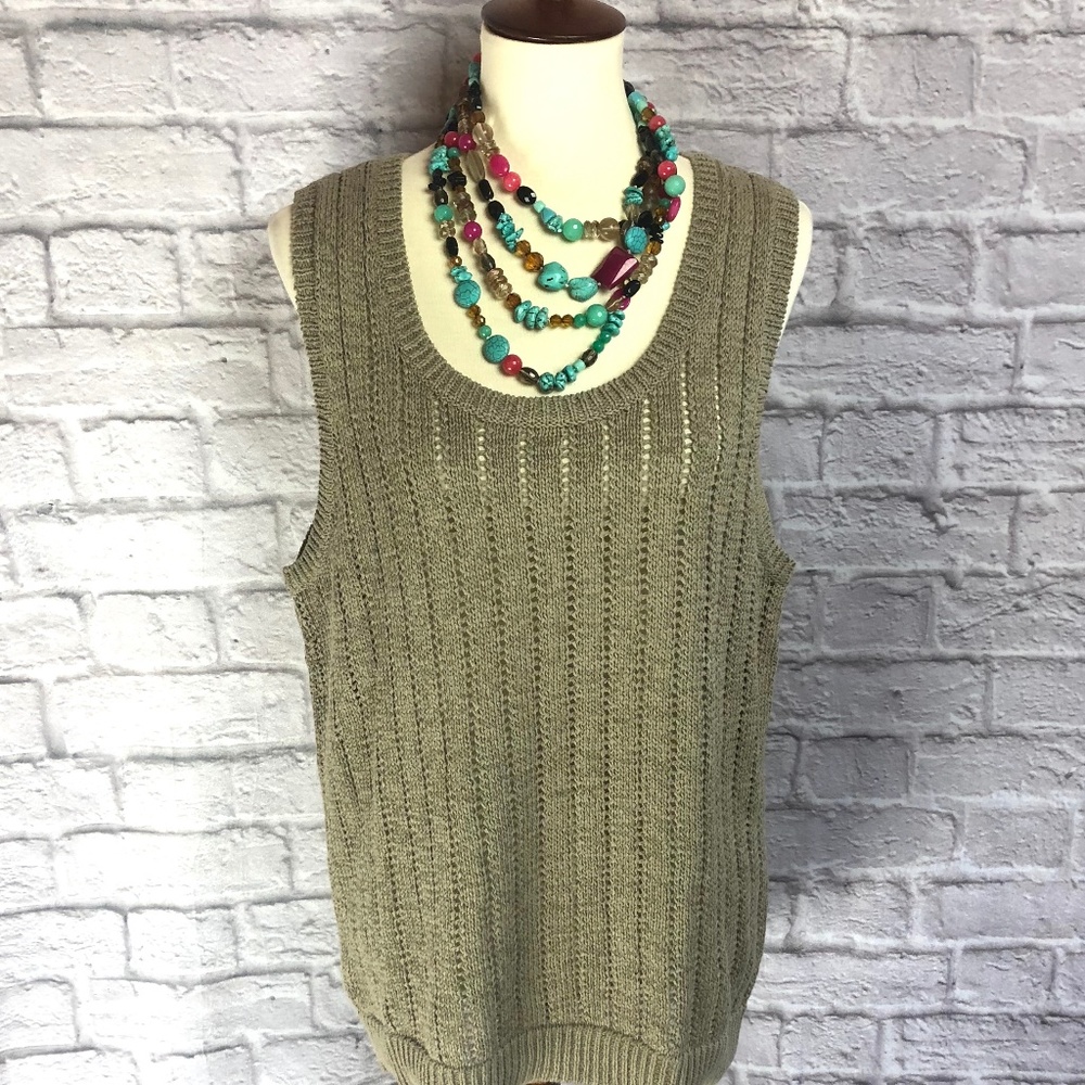 Loft - Slouchy Knit Tank - NWOT - Large